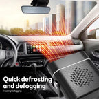 Portable Electric Car Heater Fan — 360° Rotation Fast Heating Window Fan Windshield Defogger
