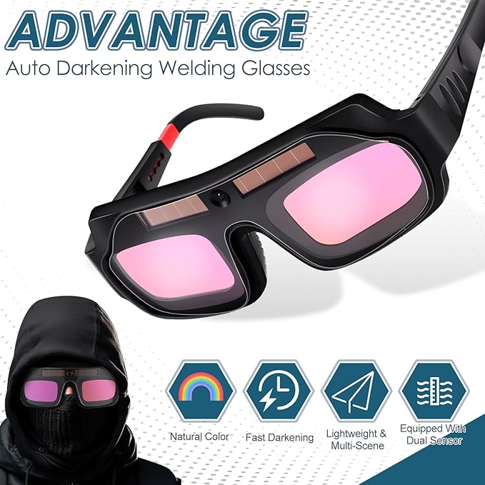 Discount Solar Auto-Darkening Welding Goggles – Eye Protection with Smart Light Control