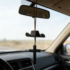 Cowboy Hat & Cross Car Charm | A Ride with Style & Faith