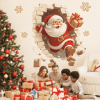 Buy 5 Get 5[10Pcs & ]Santa Claus Breakthrough Wall Stickers