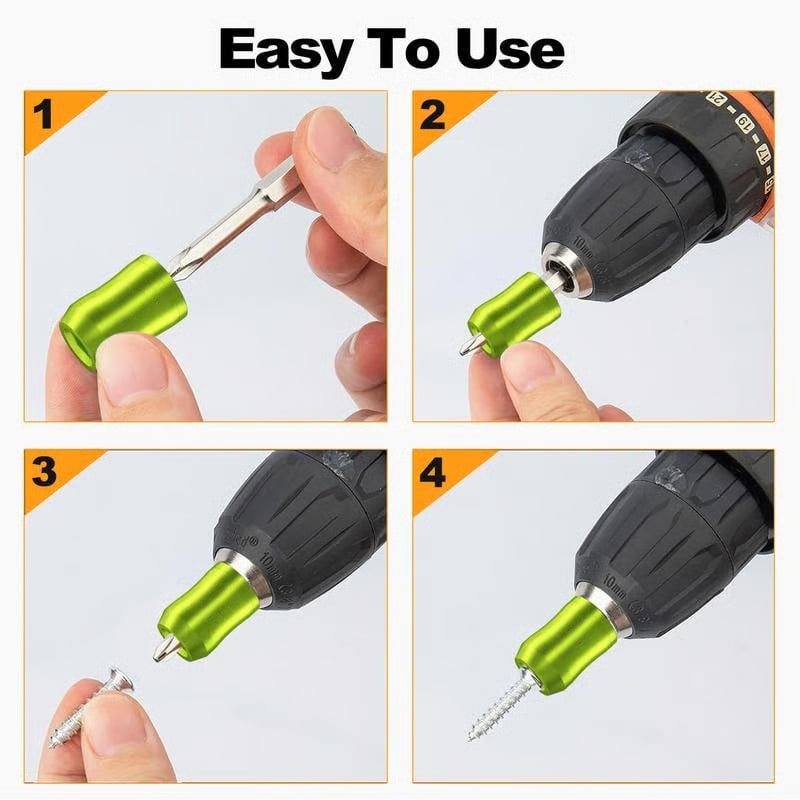 The Quantum Grip Strong Magnetic Screw Ring, 1/4 Inch/6.35mm Universal Magnetic Screw Ring Head