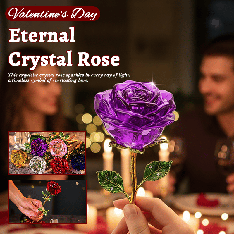 Valentine‘s Forever Blooming Crystal Rose