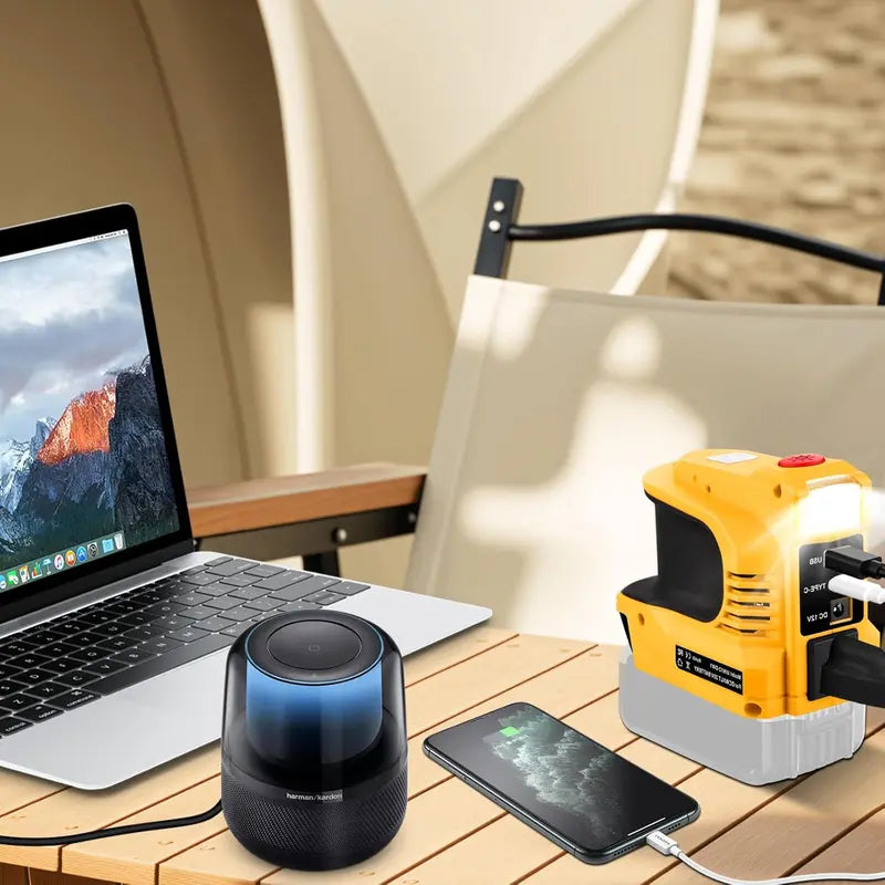 Compact DC to AC Inverter - Suitable for cars, motorhomes, outdoor use