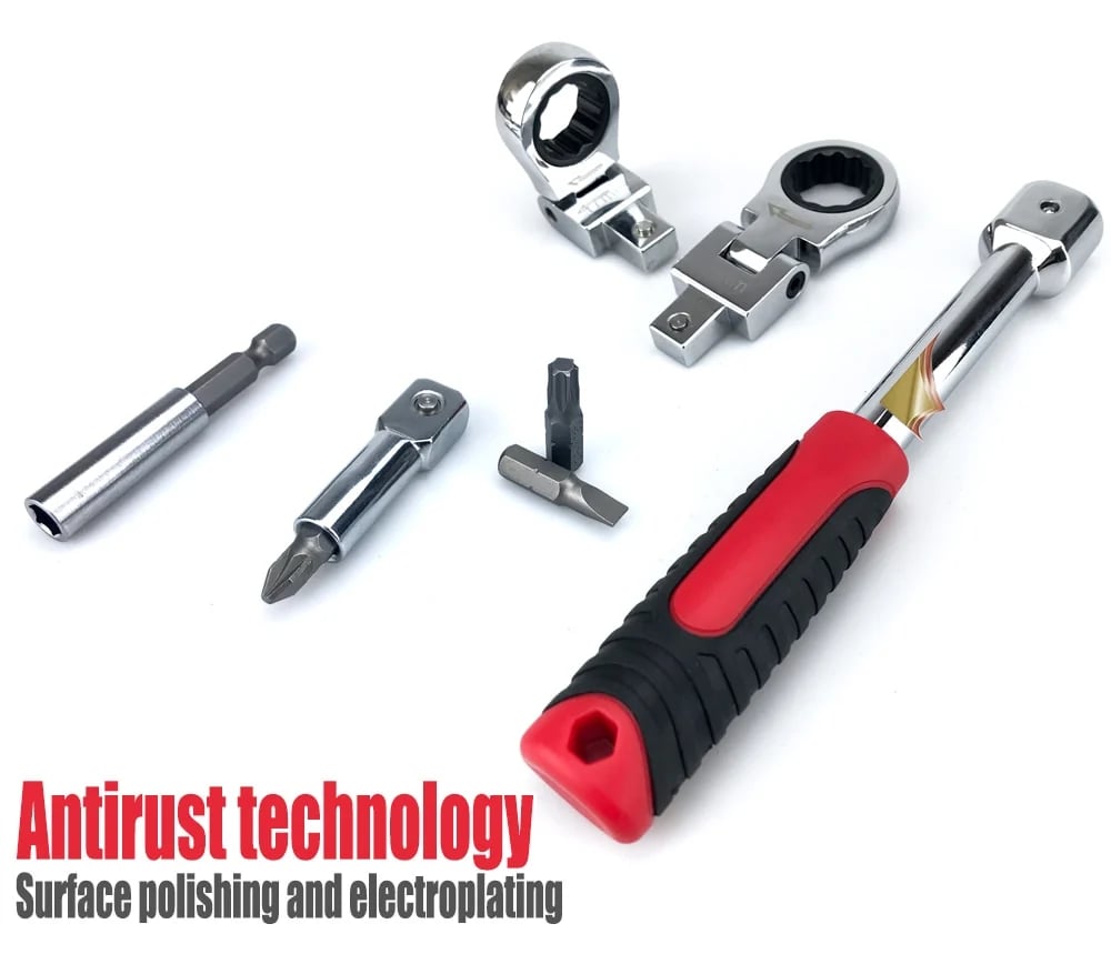 Removable Movable Head Ratchet Durable Power Saving Repair Tool Set（ worldwide）