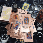 NOW! Witchy Cauldron Tarot Card Set – Rose Gold Accents, Complete Guide Book & Velvet Pouch