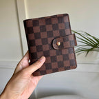 Checkered Pocket A7 Budget Mini Binder Wallet Planner Notebook with Money Stuffing Zip Envelopes