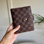 Checkered Pocket A7 Budget Mini Binder Wallet Planner Notebook with Money Stuffing Zip Envelopes