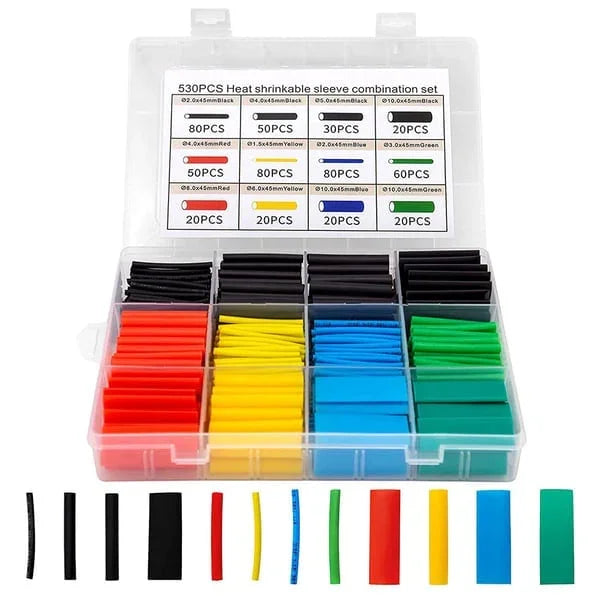 NOW! Heat Shrink Tubing Kit – 580 PCS with Case, 3:1 Ratio & Waterproof Sealing