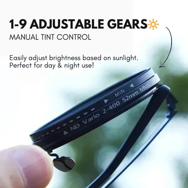 Adjustable Tint Polarized Round Sunglasses