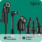 6pcs Right-Angle Drill Bit Accessory Set - Easy to Install & Wide Compatibility