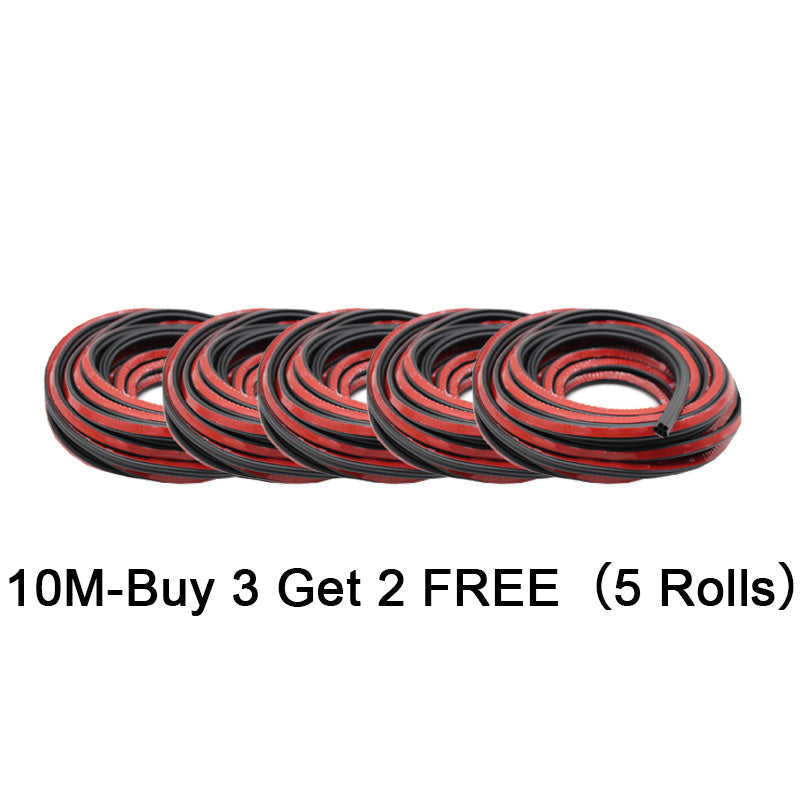 Car Noise Reduction Rubber Seal Strip – Easy Installation, Effective Dust & Wind Noise Reduction for Doors and Windows