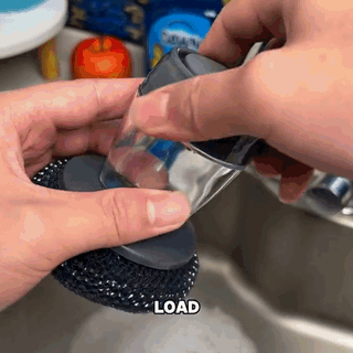 Comfort Grip Soap Dispensing Kitchen Scrub