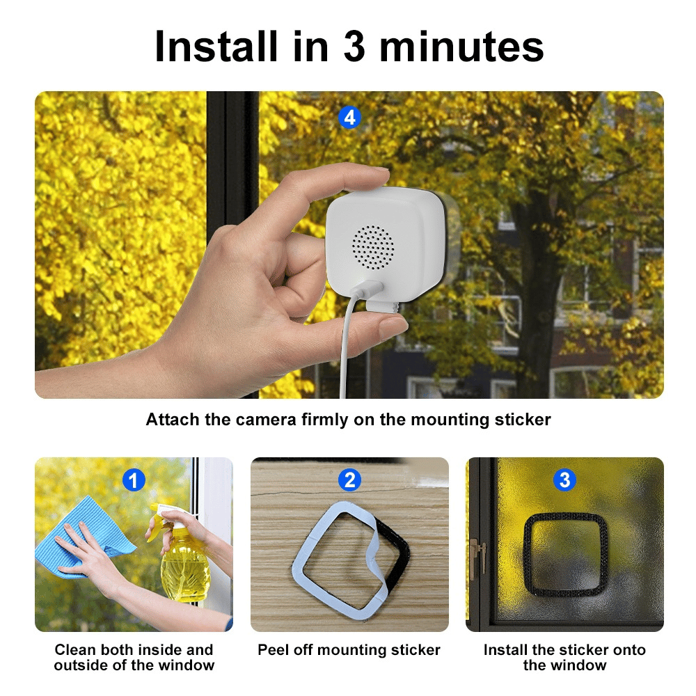 Crystal-clear security 2K camera Color Night Vision 24/7 Recording & Smart Alerts Easy Install