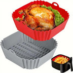 Square Silicone Reusable Cooking Basket Insert