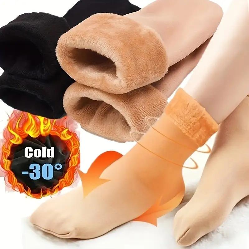 5/10PCS Unisex Thickened Fleece Lined Cold-Proof Winter Socks