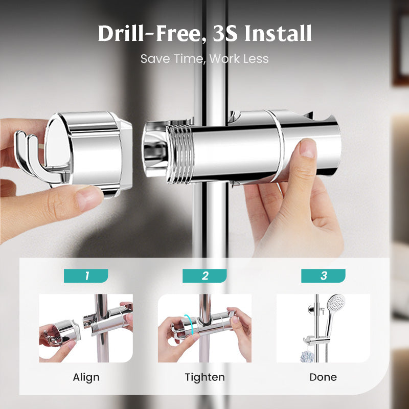 Shower Holder That Requires No Tools For Installation