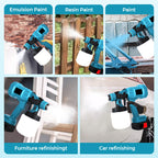 Wireless electric paint sprayer