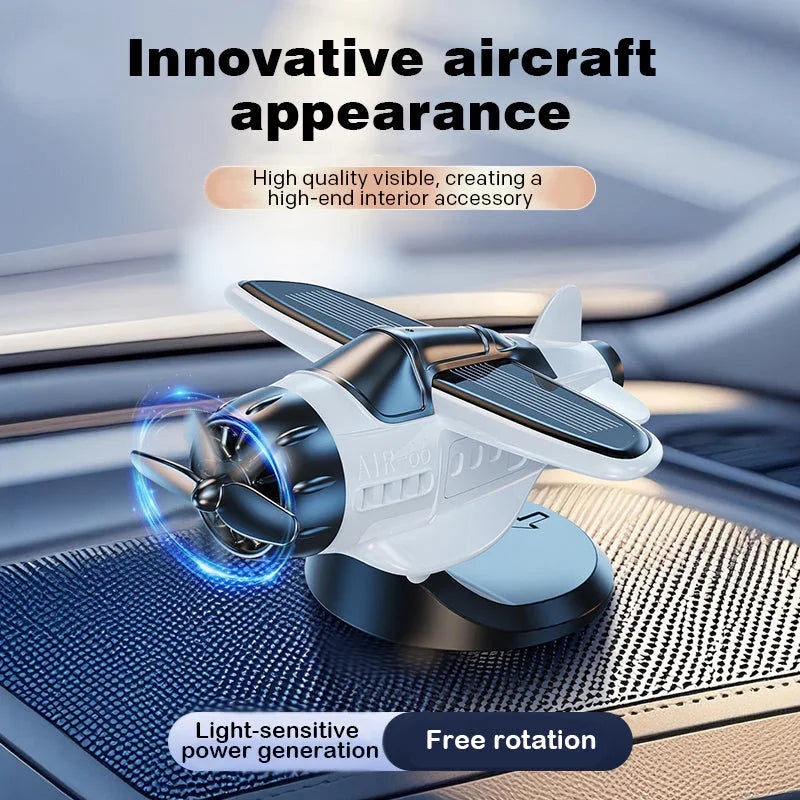 Sale - Solar powered airplane shaped car ornaments