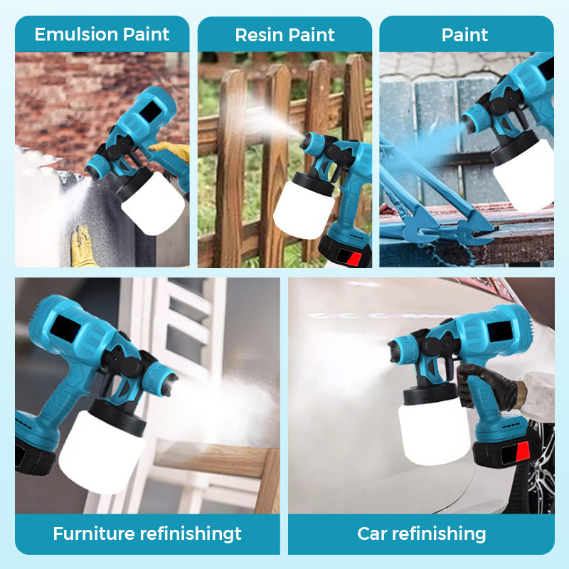 NOW! Cordless Electric Paint Sprayer – HVLP Tech, Even Coating & Perfect for DIY & Gifts