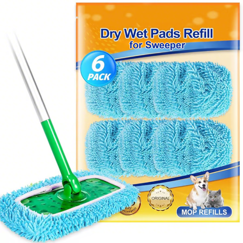 Reusable Mop Pads for Wet & Dry Use