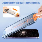 4K HD/Anti-Peeping Tempered Glass Screen Protector with Auto Dust-elimination Installation for Phone
