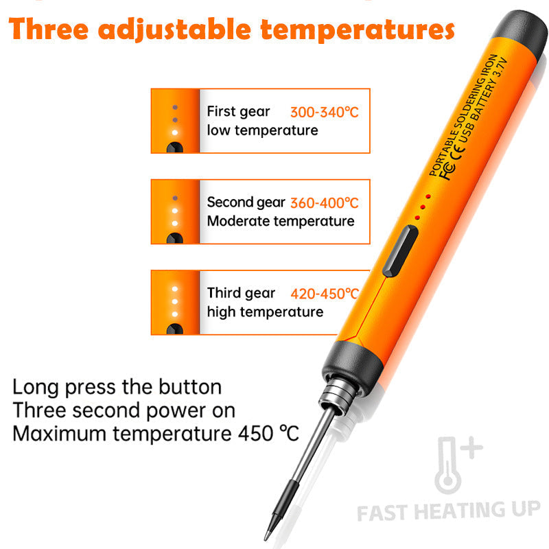 Mroace USB Rechargeable Digital Soldering Iron Kit