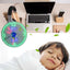 USB Fan with LED Clock Lighting