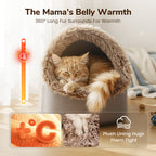 Flash Sale ! Cozy Pet Cave Bed – Your pet‘s safe haven for winter. Soft, warm & perfect for cuddle-up naps. Peace of mind for caring owners