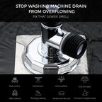 Washing machine drain backflow protector