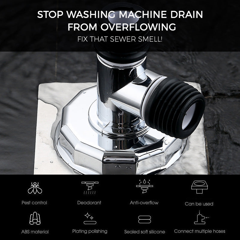 Washing machine drain backflow protector