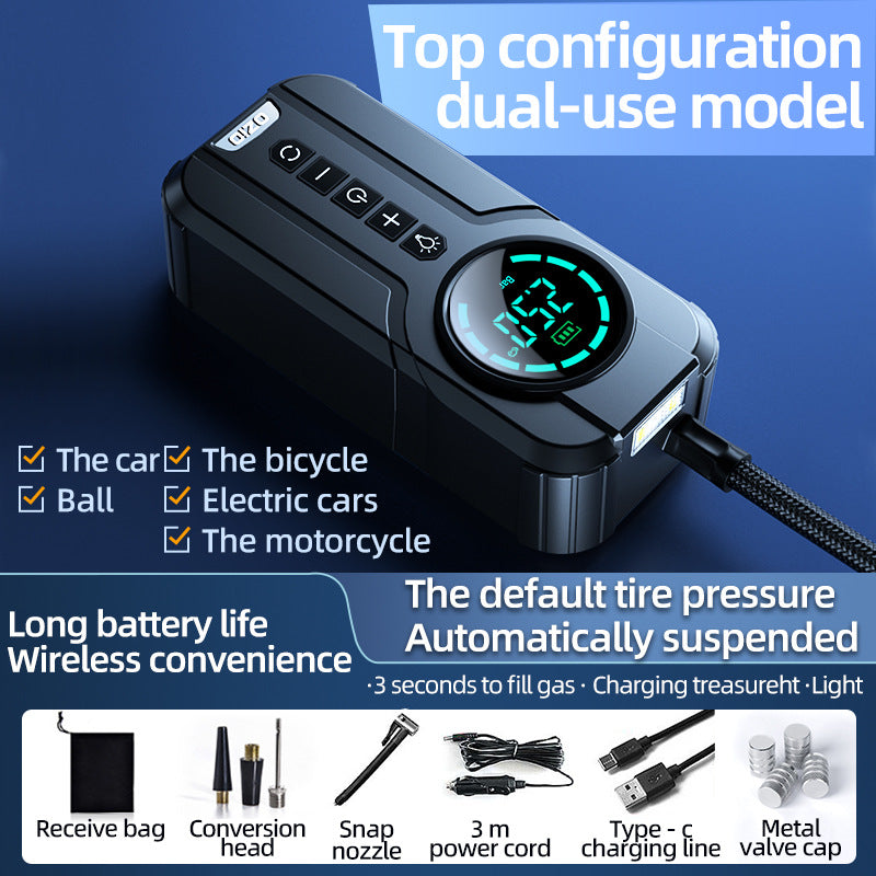 [New upgrade of technology] Car Inflatable Pump