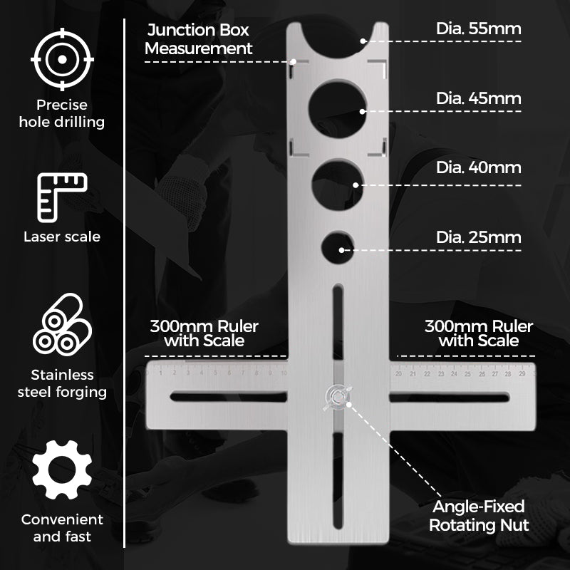 Tools Revolution Ceramic Tile Hole Locator