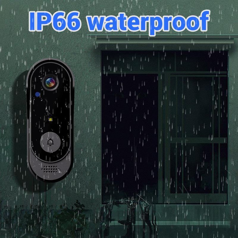 New Year's Special Offer: Wireless doorbell camera: 1080P, 170° angle, 4.3-inch screen, IPX65 outdoor waterproof rating, night vision