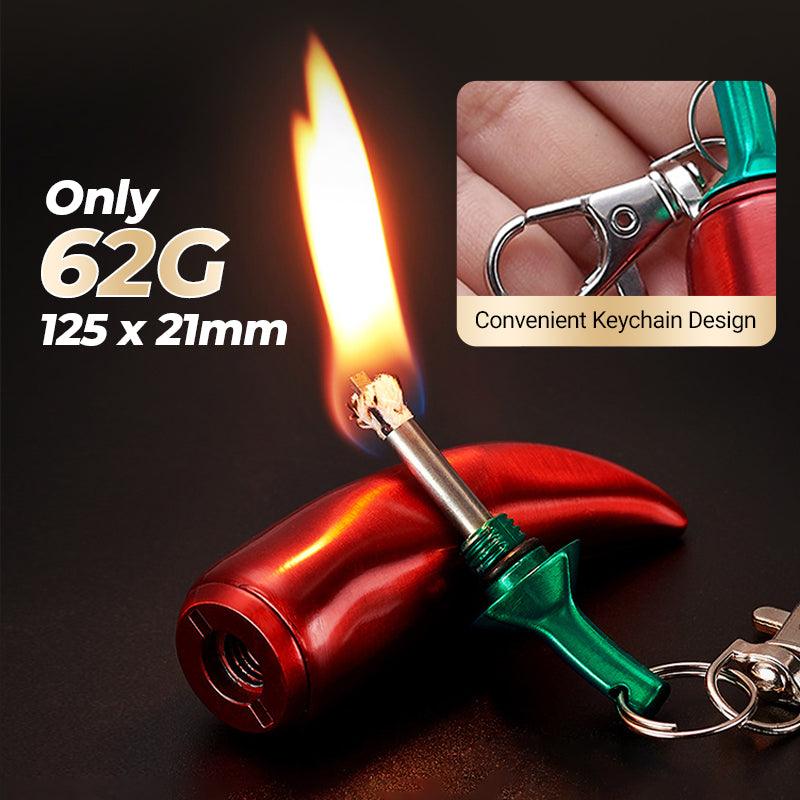 Emergency Survival Keychain Lighter with Permanent Matches
