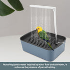Automatic ABS Bird Bath Shower, Parrot Bathtub with Circulating Faucet for Pet Bird