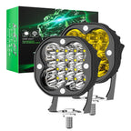Amber LED Light Bar – Adjustable Curved/Straight Linkable Off-Road Lights