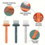 Comb & Hairbrush Cleaner Set — Dual-Tool Mini Rake/Bristle Brushes