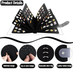 8 Pages Clear Felt Pin Display Book