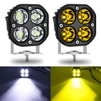 Amber LED Light Bar – Adjustable Curved/Straight Linkable Off-Road Lights