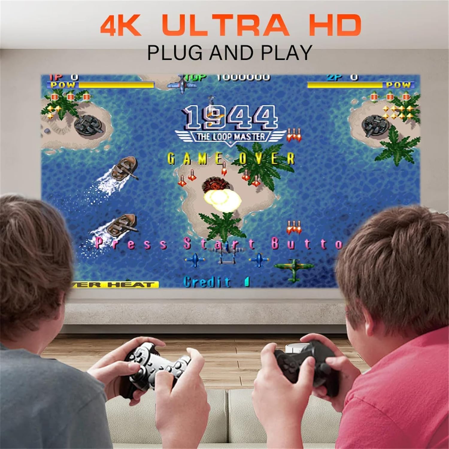 Portable 2.4G/5G Wifi Smart Projector – 4K Home Cinema & Game 1080P HD Projector
