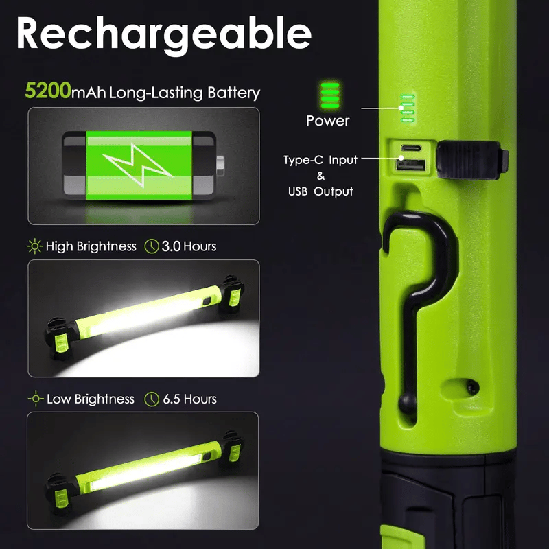 Multifunctional magnetic rechargeable work light