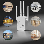 Dead Zones? Gone for Good! 1200Mbps WiFi Extender – Covers 10,000 sq.ft & 50 Devices