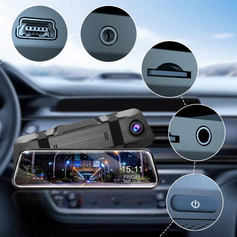 Touch Screen Rear View Mirror Dash Cam Smart Mirror