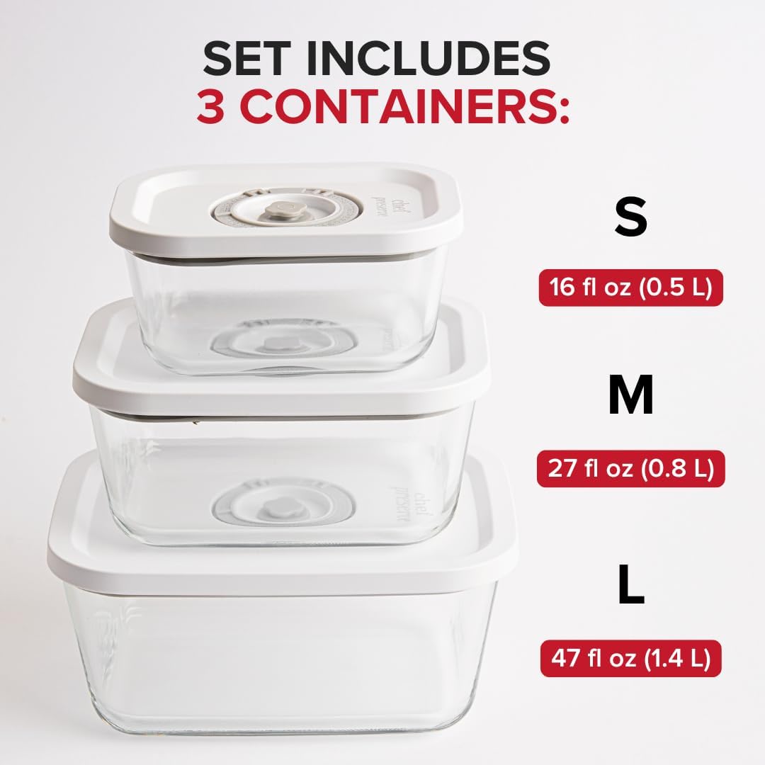 ChefShield™ 3x Vacuum Canisters
