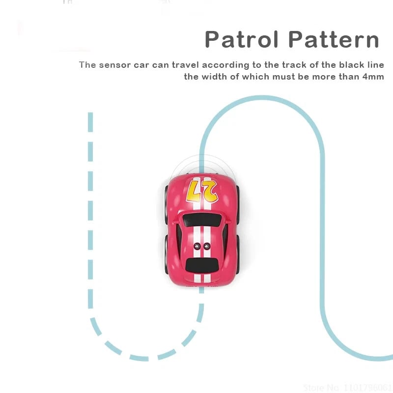 Gifts For Children RC Intelligent Sensor Remote Control Cartoon Control Electric Car Music Boy Toy