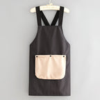 Apron with Pockets for Women and Men Cross Back Design with Towel
