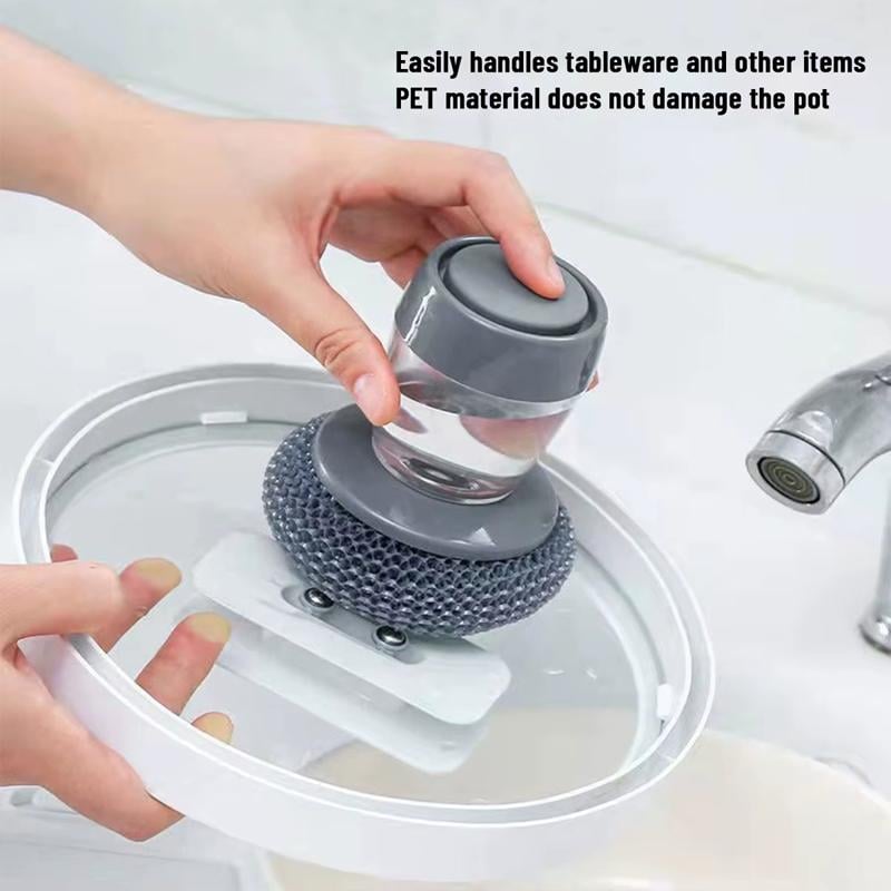 Comfort Grip Soap Dispensing Kitchen Scrub