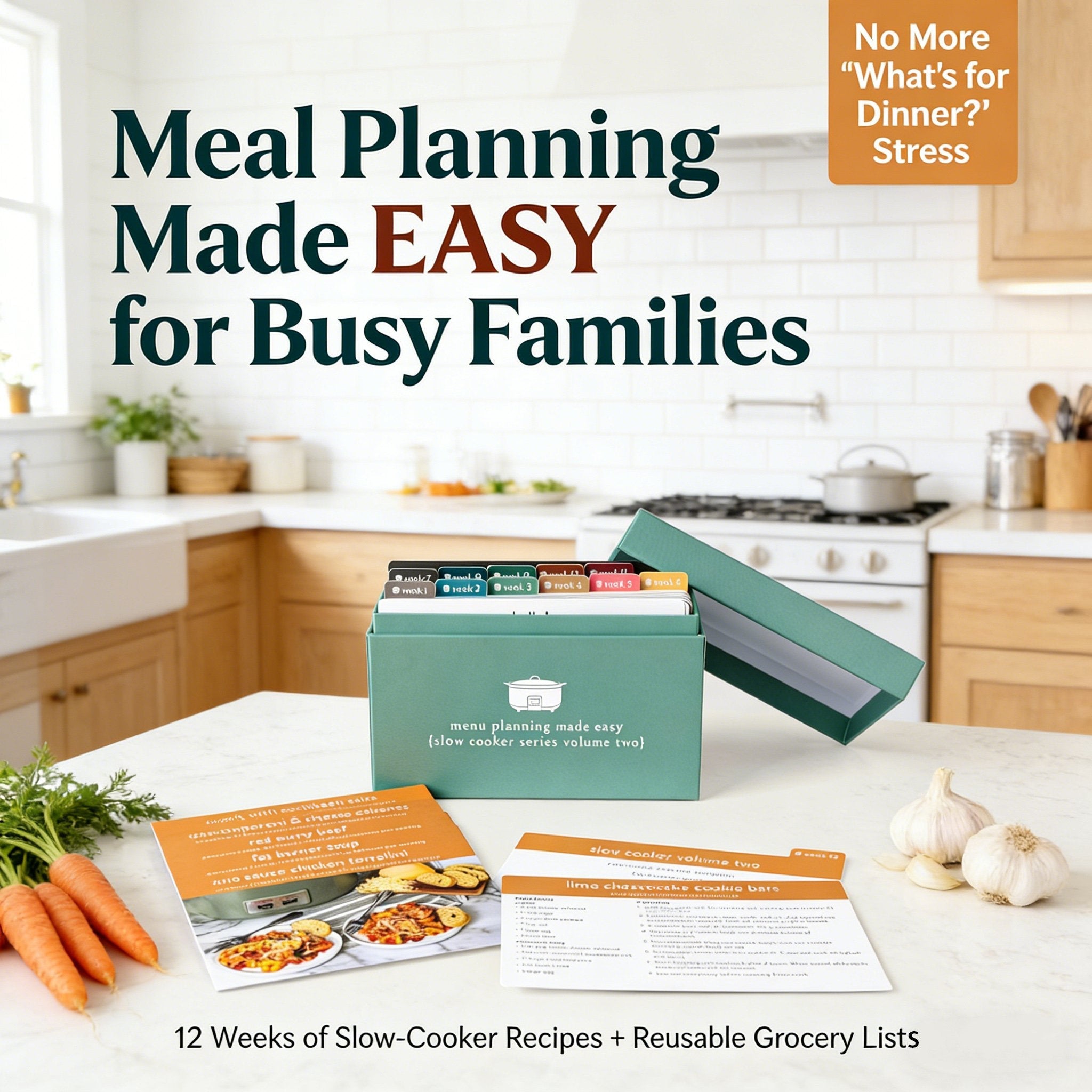 Meal Planning Kit with 103 Photo Recipe Cards