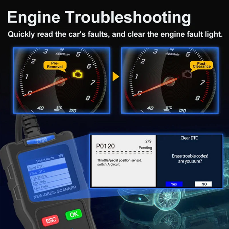 BT100 Car Battery Tester 12V Load Tester