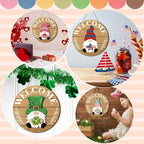 Interchangeable Wooden Gnome Decor Holiday Seasonal Gnome Decorations
